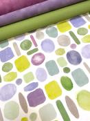 Papier fantaisie recto verso nuancier vert et violet