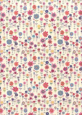 Papier fantaisie italien, mille fiori