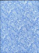 Papier fantaisie recto verso chardonneret bleu