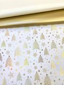 Design de Noël or fond blanc, papier de Noël