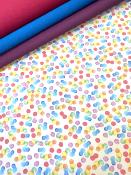 Papier fantaisie, dot multicolore