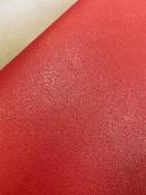 Papier fantaisie impression fleur rouge et or