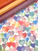 Papier fantaisie coeur d'encre