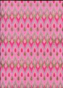 Kilim rose et or, papier fantaisie indien