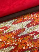 Papier japonais chiyogami pommier orange