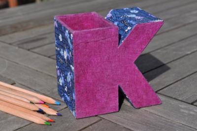 Pot à crayon K, fiche technique decartonnage