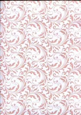 Arabesque rose nacré, papier fantaisie