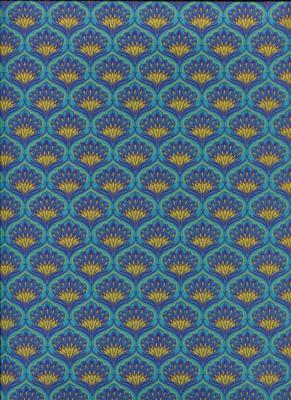 Bengali bleu et jaune, papier fantaisie indien