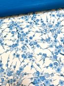 Papier japonais chiyogami branche de pommier bleu
