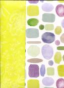 Papier fantaisie recto verso nuancier vert et violet
