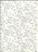 Papier japonais chiyogami tapis floral gris