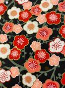 Papier japonais chiyogami fleur dans la nuit