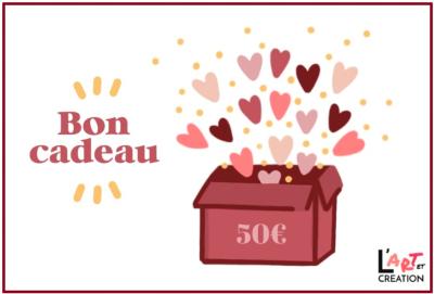 Carte bon cadeau 50 €