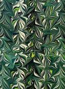 Mouvement vert, papier marbré italien