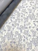 Papier japonais chiyogami tapis floral gris