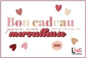 Carte bon cadeau 50 €