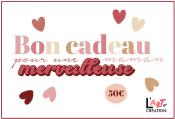 Carte bon cadeau 50 €