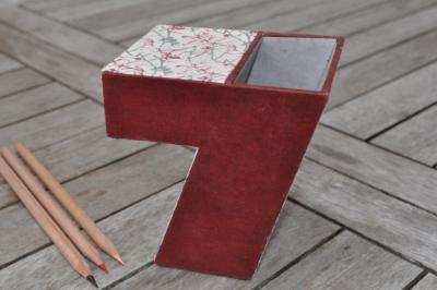 Pot à crayon 7, fiche technique de cartonnage