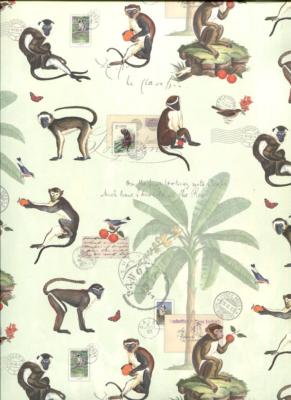 Malin comme un singe, papier fantaisie