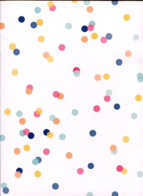 Papier fantaisie anglais, averse de confettis