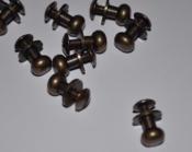 Les boutons simples bronze à vis grand modèle