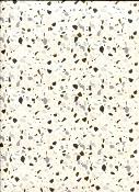 Papier fantaisie italien, mini terrazzo gris et or