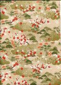 Papier japonais chiyogami buisson de fleur