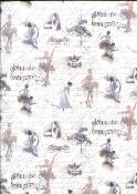 Ballet, papier fantaisie italien