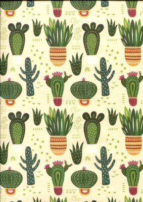 Cactus, papier fantaisie italien