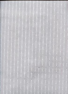 Carré art déco blanc fond gris, papier indien