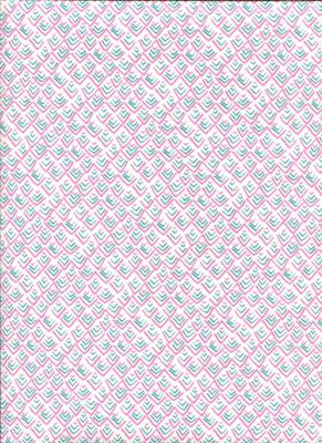 Zig  rose lagon, papier fantaisie indien