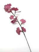 Kit de branche de ginkgo rose lilas en papier népalais