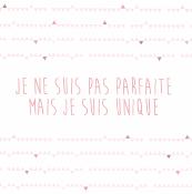 Je ne suis pas parfaite mais... carte postale