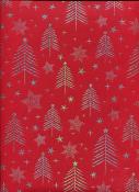 Design de Noël argent fond rouge, papier de Noël