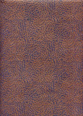 Papier fantaisie indien, kaori bleu et or