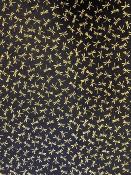 Libellule or fond noir, papier fantaisie népalais