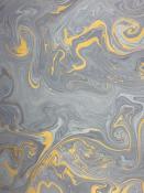 Marbré gris et or, papier fantaisie indien