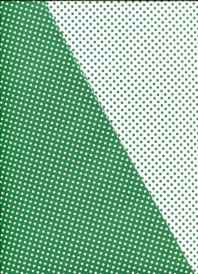 Pois recto verso vert et ivoire, papier fantaisie italien