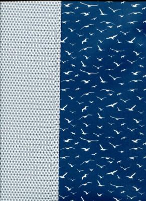 papier fantaisie recto/verso albatros bleu