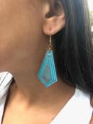 Les boucles d'oreilles, fiche technique de cartonnage