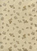 Papier fantaisie indien, ginkgo beige et or